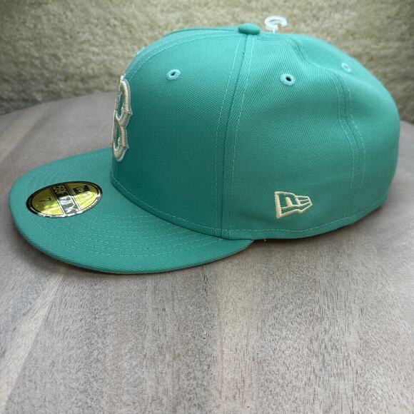 Boston Red Sox New Era Mint Green Hat 2004 World Series Patch Size 7 3/4 Rare - Picture 5 of 15